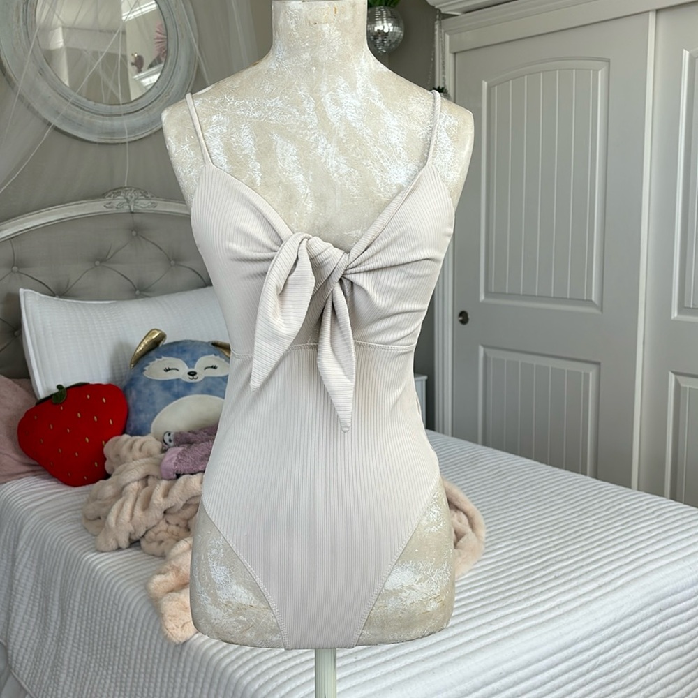 V-Neck Tie Bodysuit